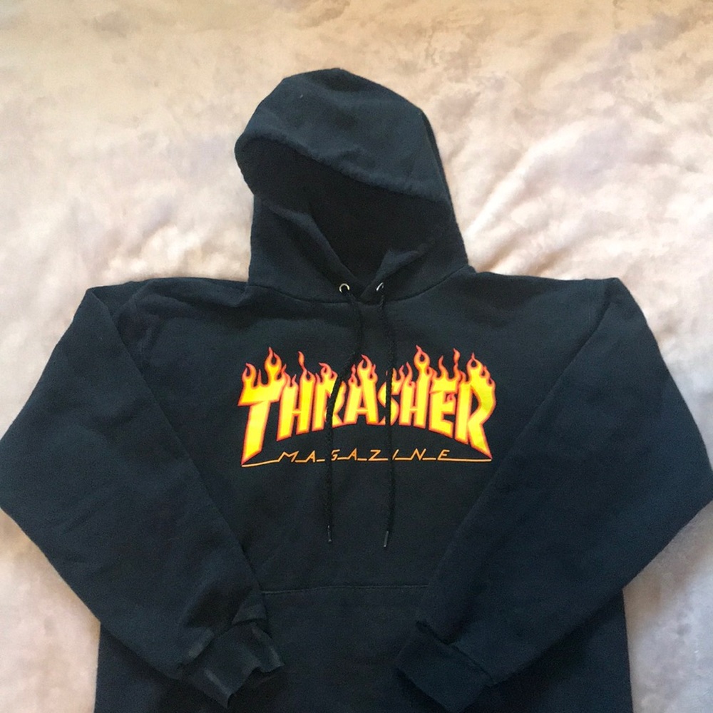 Black Thrasher Hoodie!